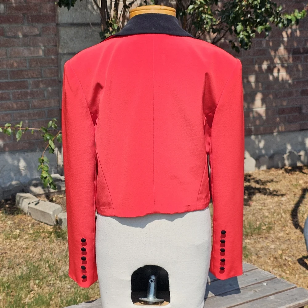 Bellissima Couture vtg. red beaded jacket - Picture 6 of 8